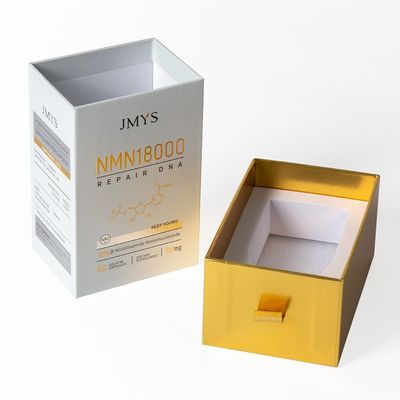 Boîte cadeau de style tiroir en carton avec garniture d'éponge Taille personnalisée