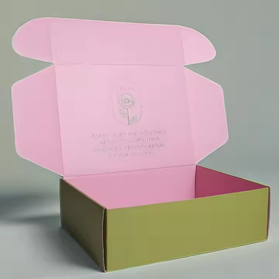 Boîtes d'expédition en carton ondulé écologique sur mesure pour les fleurs