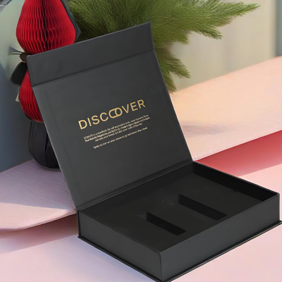 Flacon de parfum magnétique luxueux personnalisé de 50 ml avec EVA noir