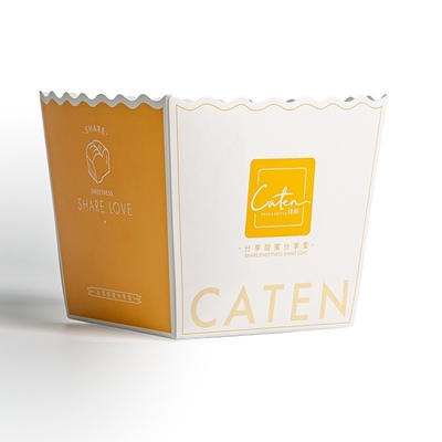 acheter Commande personnalisée comprise dans la poignée Populaire Carton d'ivoire Boîte à frites Emballage de forme irrégulière et couleur d'impression online manufacture