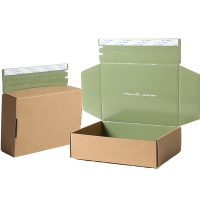 acheter Boîte ondulée Kraft rigide à fermeture à glissière pour l'emballage d'expédition Pantone CMYK Couleur personnalisée online manufacture