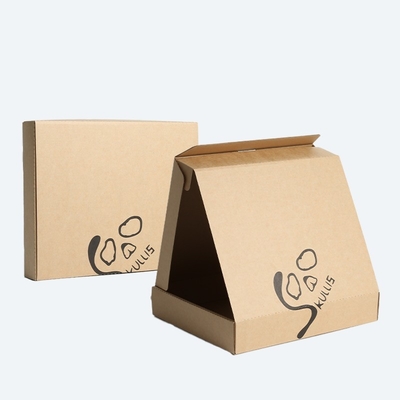 Boîtes postales de style pizza encre noire papier carton Boîtes à emporter de pizza épaisseur personnalisée
