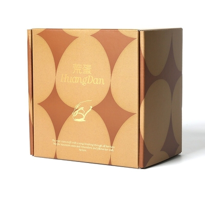 Logo d' étiquetage en papier peint, boîtes de courrier Kraft, boîtes d' expédition ondulées sur mesure
