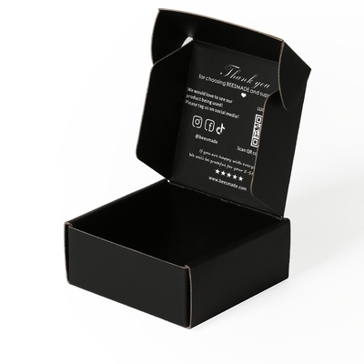 Boîtes de courrier personnalisées Noir à l'intérieur et à l'extérieur Rosier en papier Boîtes d'emballage
