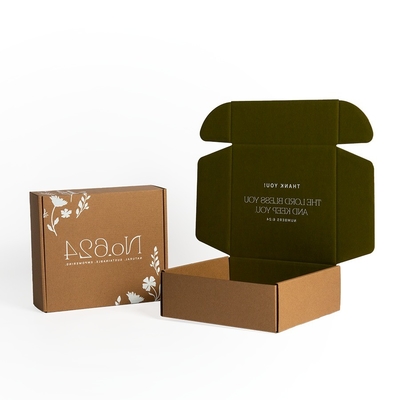 Taille personnalisée Acceptée Eco-friendly Brown Cartons de papier artisanal avec double impression