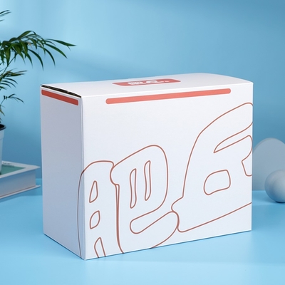 Boîte de carton pliable blanche avec revêtement d'éponge écologique