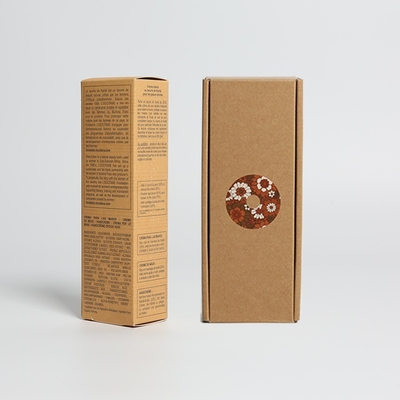 Logo personnalisé imprimé papier artisanal Tuck End Packaging pour une épaisseur personnalisée écologique