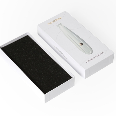Taille personnalisée Acceptée boîte d'emballage de bijoux LED avec panneau gris clair et boîte cadeau de luxe de construction solide
