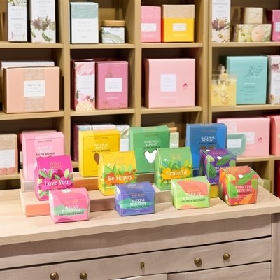 Boîte cadeau en papier de luxe recyclable pour papier spécial 4C
