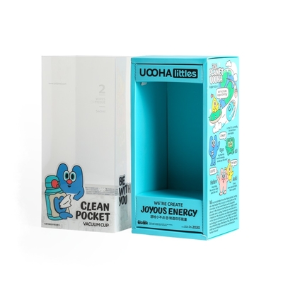 Boîte cadeau de style tiroir en carton carré recyclable avec fenêtre OEM marque