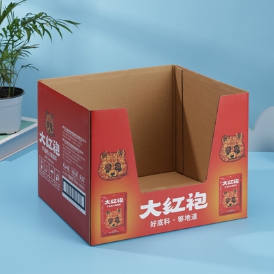 Boîte de finition ondulée irrégulière pour accessoires de thé Impression personnalisée à une seule face