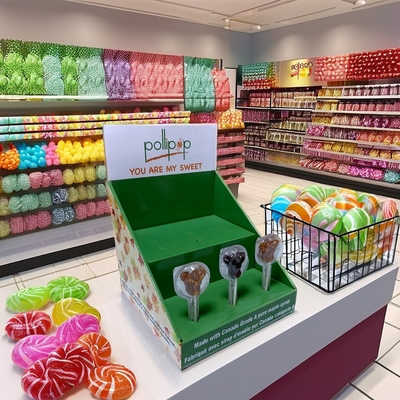 Boîte d'affichage en carton pliable sur comptoir Boîte d'emballage de détail avec doublure en carton