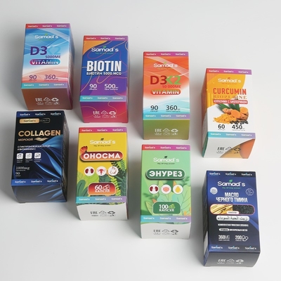 Design personnalisé en papier revêtu Boîtes de bout de bout de bout d'impression à une seule face pour emballage de parfums